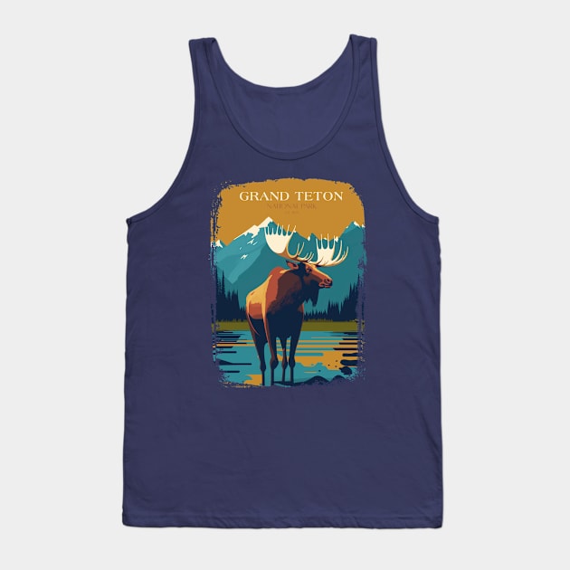 Grand Teton National Park Tank Top by Wintrly